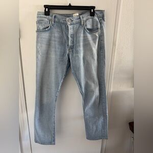 Citizens Of Humanity Light Blue Women's Cropped Jeans